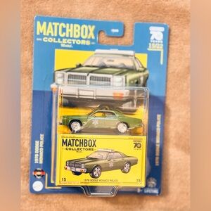 Matchbox Collectors Series 2023 - 1978 Dodge Monaco Police Car Green 15/20